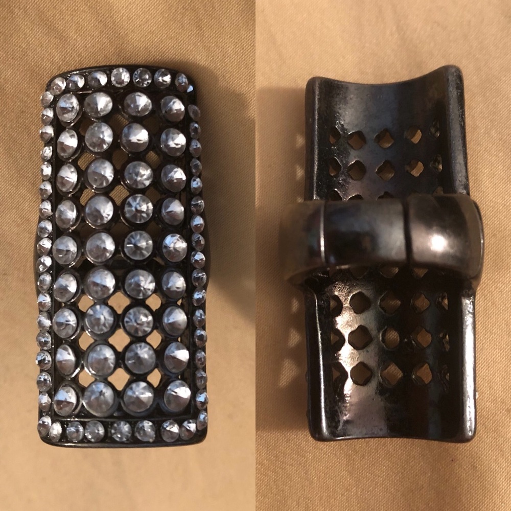 Long Chunky Ring Fashion Big Adjustable Stretch